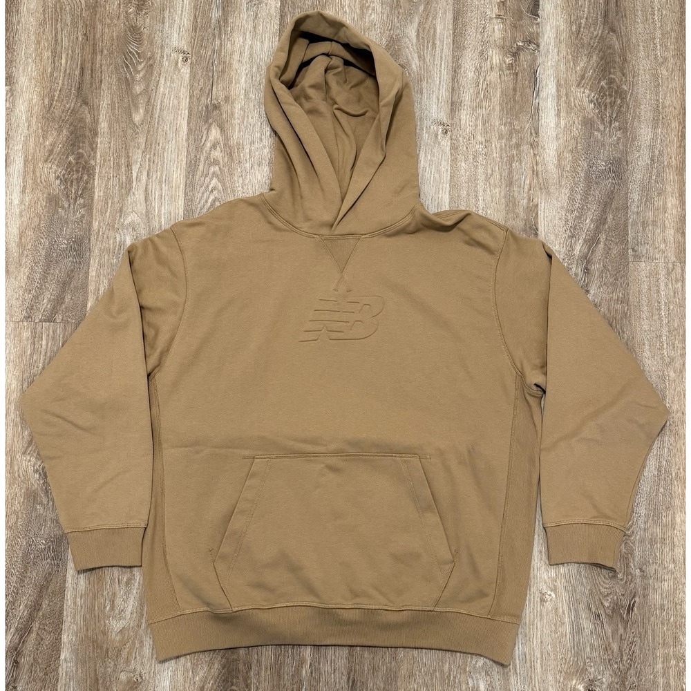 New Balance Men's Athletics Terry Graphic Hoodie Great Plains XL Brown MT43508